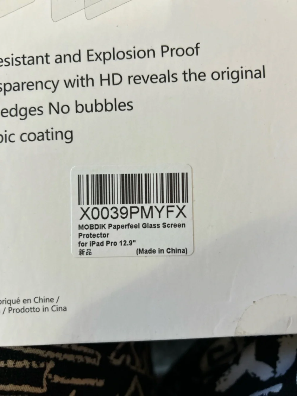Amazon Paperfeel Glass Screen Protector for iPad Pro 12.9